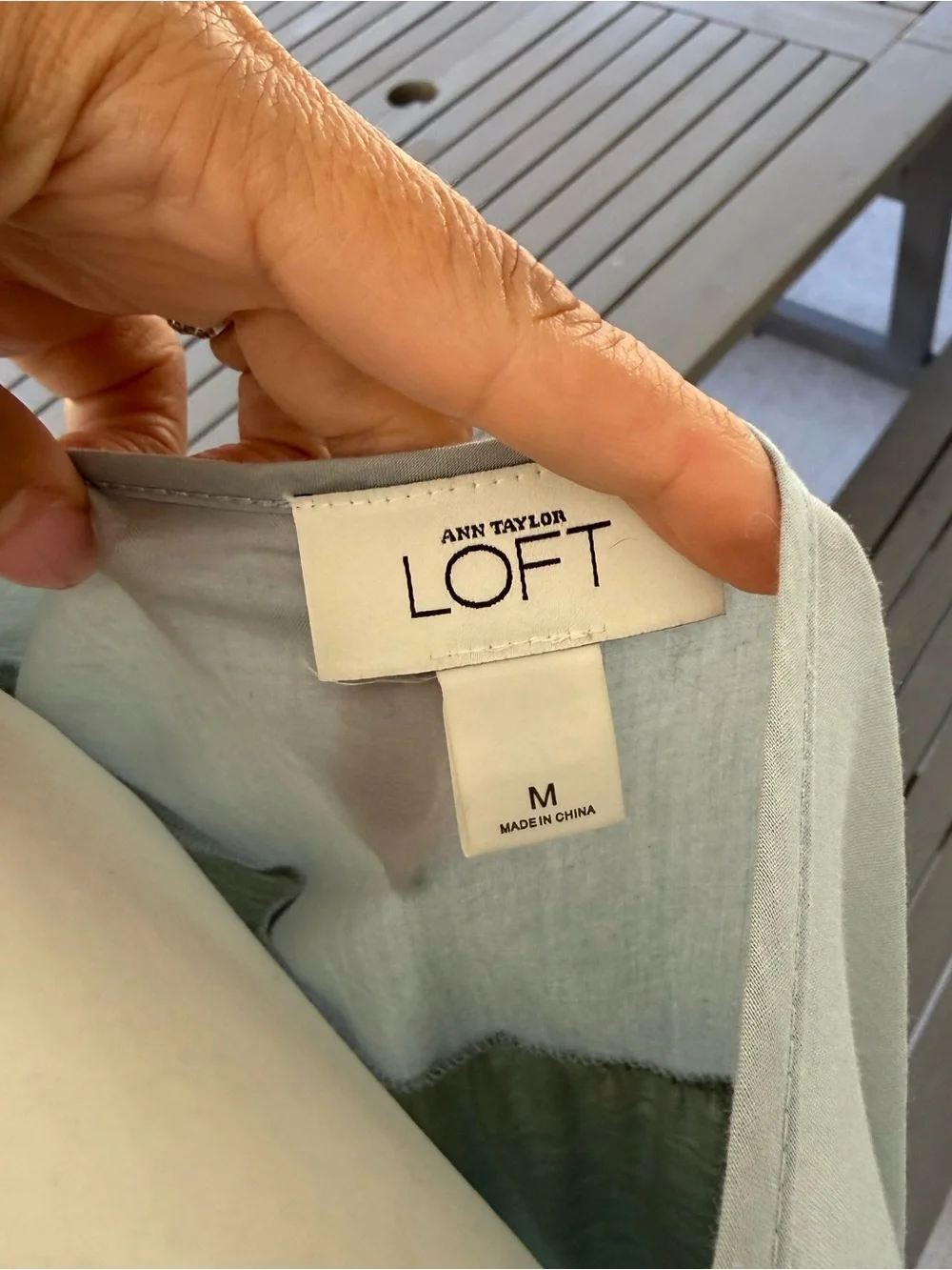 LOFT Sage Short-Sleeve Scoop Neck Blouse